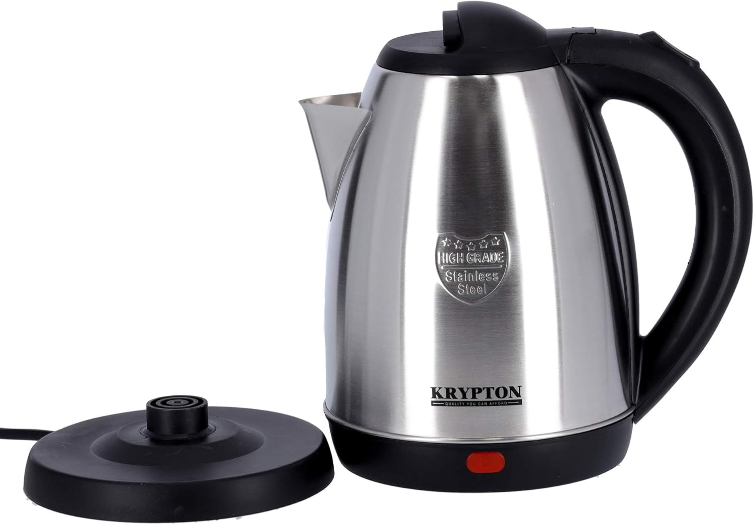 Krypton Stainless Steel Electric Kettle 1.8L 1500 W KNK6009B - SilverKitchen AppliancesKrypton 1.8L Stainless Steel Electric Kettle AUTO SHUT-OFF & BOIL-DRY PROTECTION Automatic shut-off function upon boiling and the boil-dry protection prevents it from b